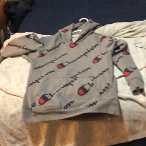 Youth champion hoodie size large youth